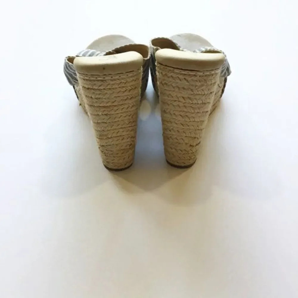 Splendid Kutie Wedge Striped Sandals 8.5 - Picture 6 of 8